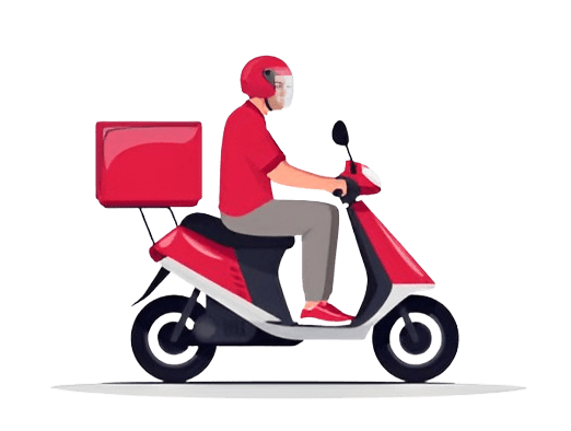 Rider partner delivery illustration